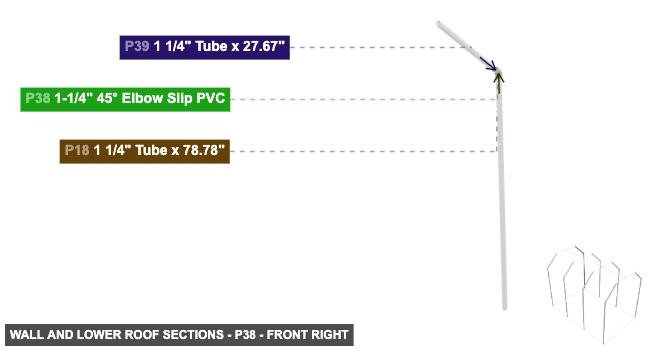 Wall and Lower Roof Sections - Part 1-1/4