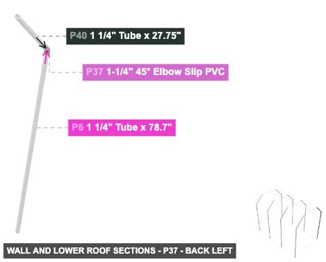 Wall and Lower Roof Sections - Part 1-1/4