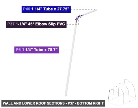 Wall and Lower Roof Sections - Part 1-1/4