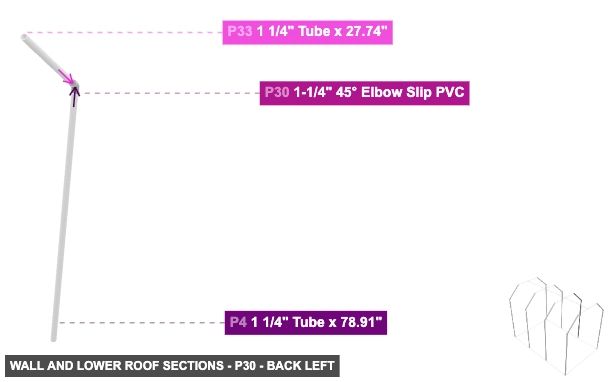 Wall and Lower Roof Sections - Part 1-1/4