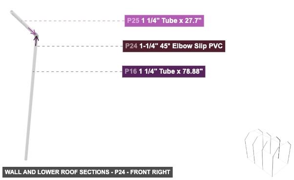 Wall and Lower Roof Sections - Part 1-1/4