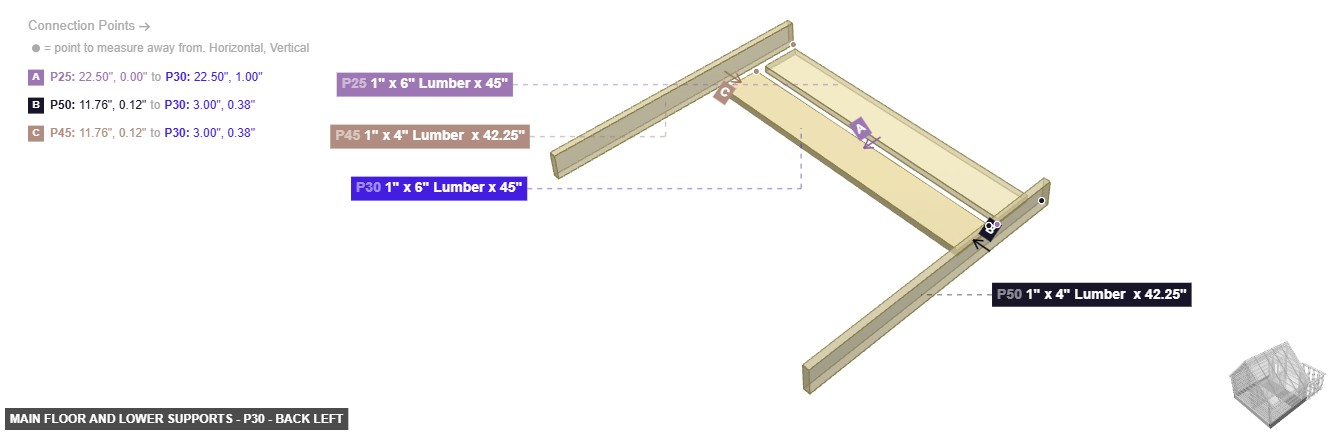 Main Floor and Lower Supports - Part 1