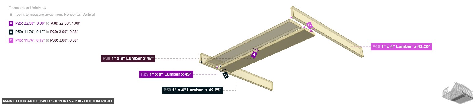 Main Floor and Lower Supports - Part 1