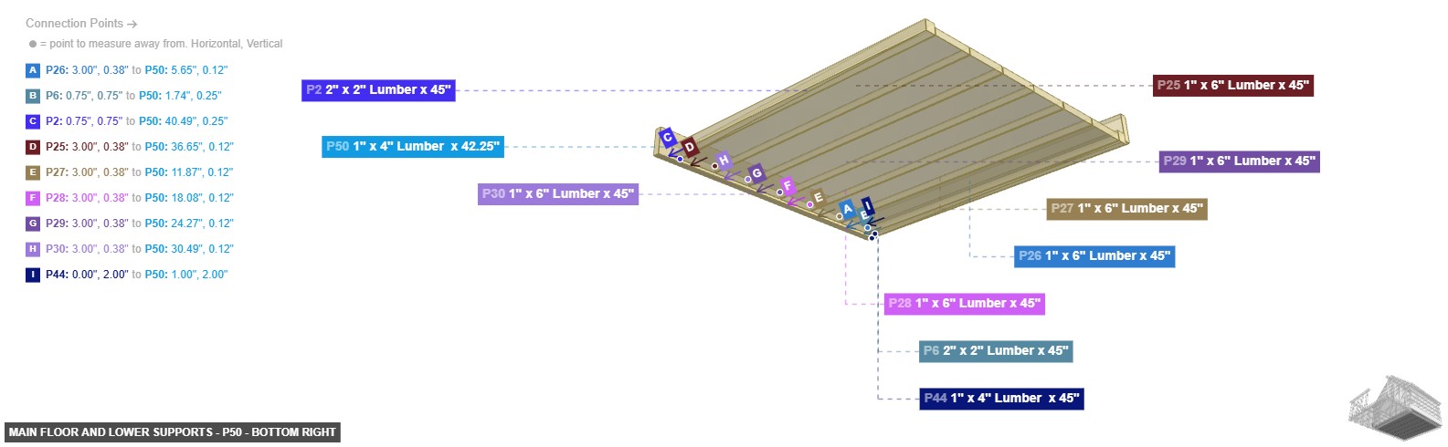 Main Floor and Lower Supports - Part 1