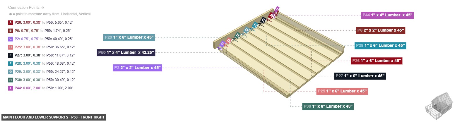 Main Floor and Lower Supports - Part 1