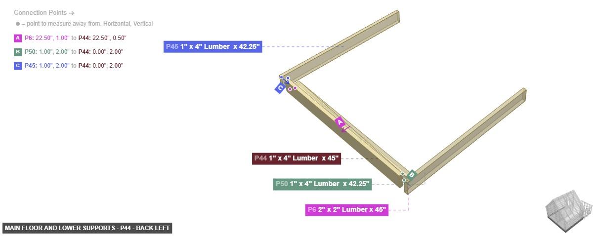 Main Floor and Lower Supports - Part 1