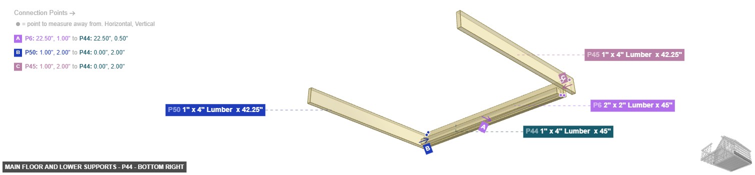 Main Floor and Lower Supports - Part 1