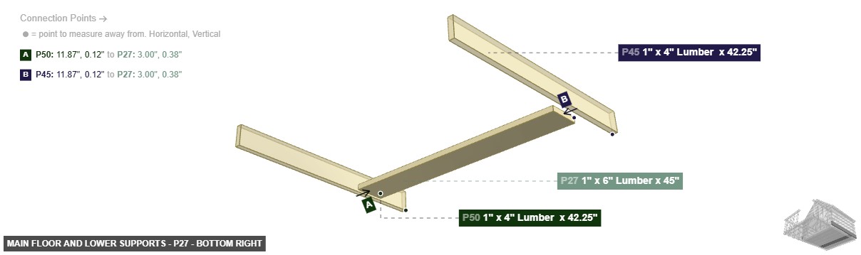 Main Floor and Lower Supports - Part 1