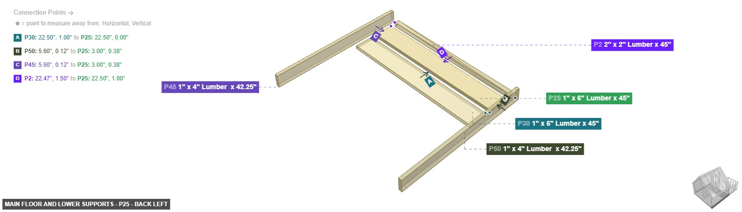 Main Floor and Lower Supports - Part 1