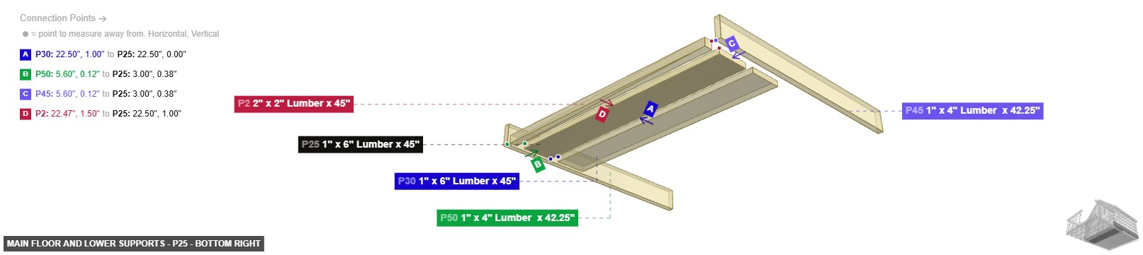 Main Floor and Lower Supports - Part 1
