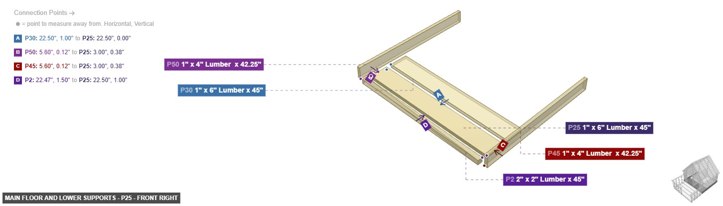 Main Floor and Lower Supports - Part 1