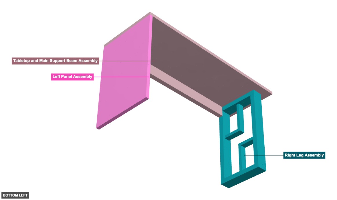 Wooden Desk 2 - Overview bottom_left