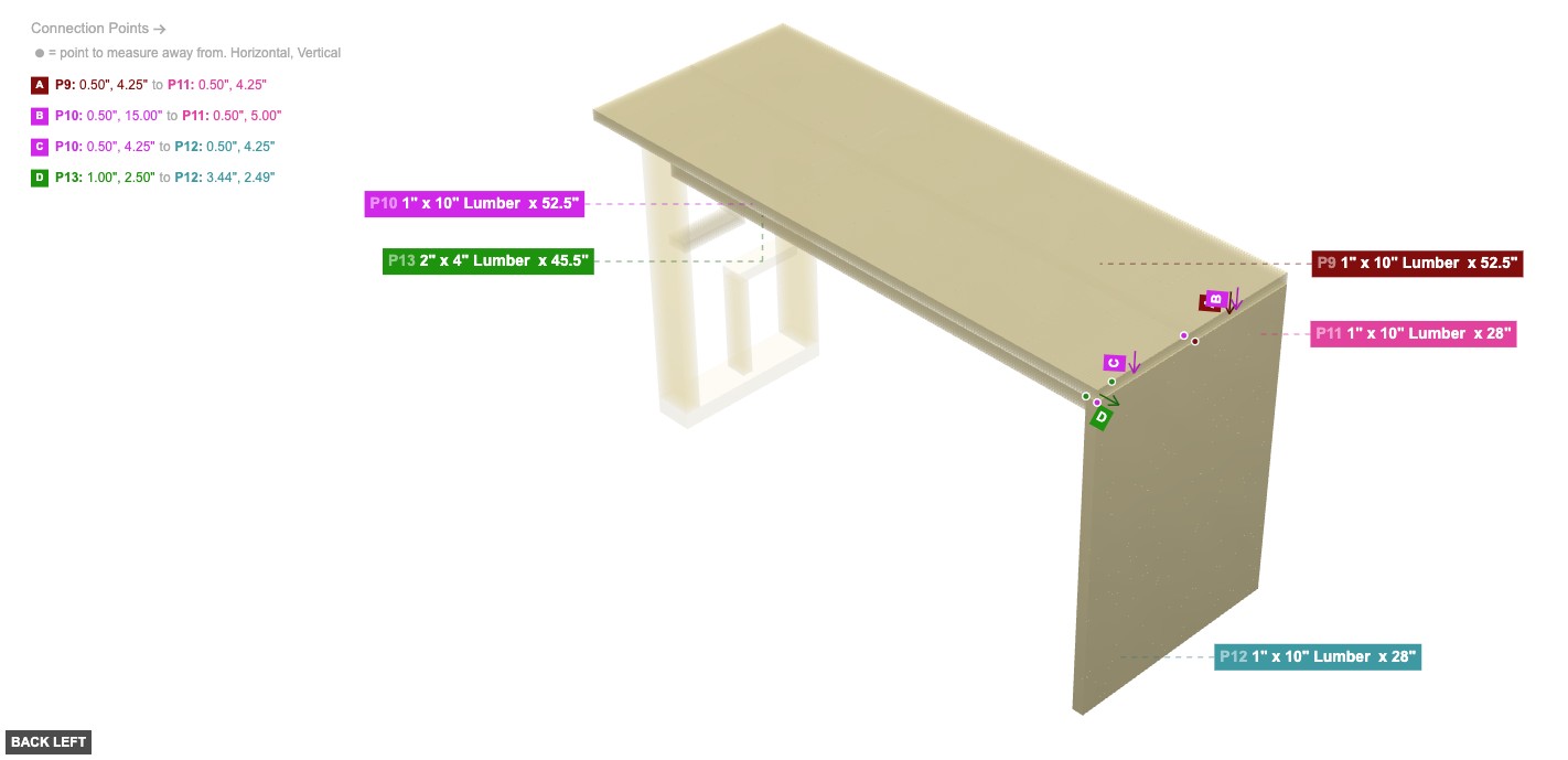 Assembly of Left Panel Assembly - back_left