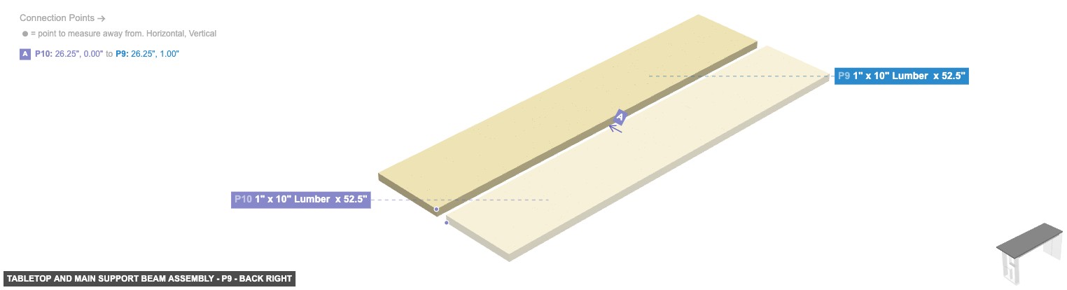 Tabletop and Main Support Beam Assembly - Part 1