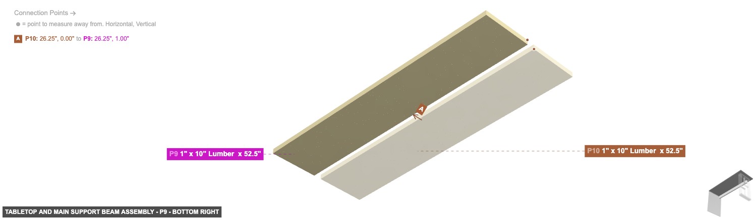 Tabletop and Main Support Beam Assembly - Part 1
