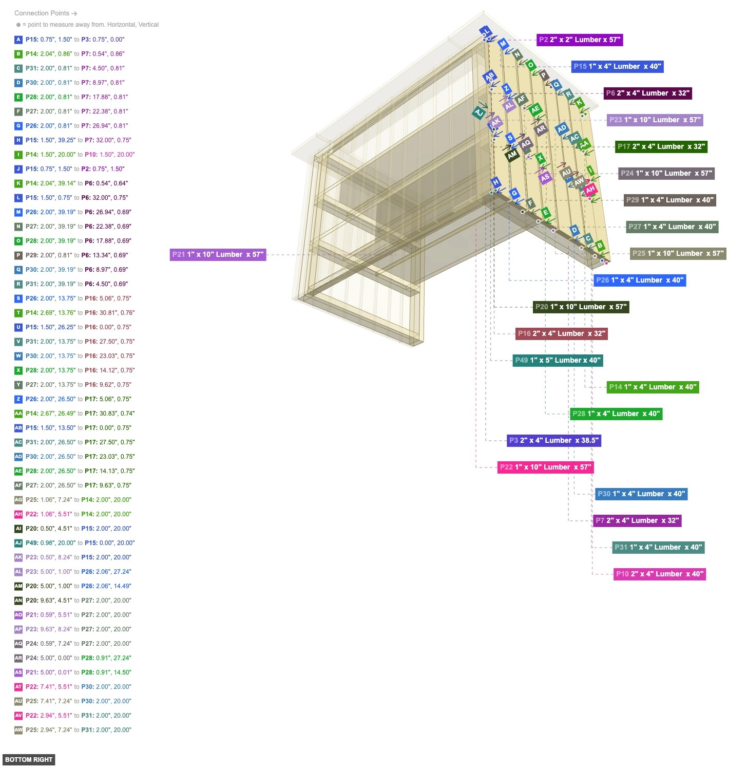 Assembly of Right Side Slats - bottom_right