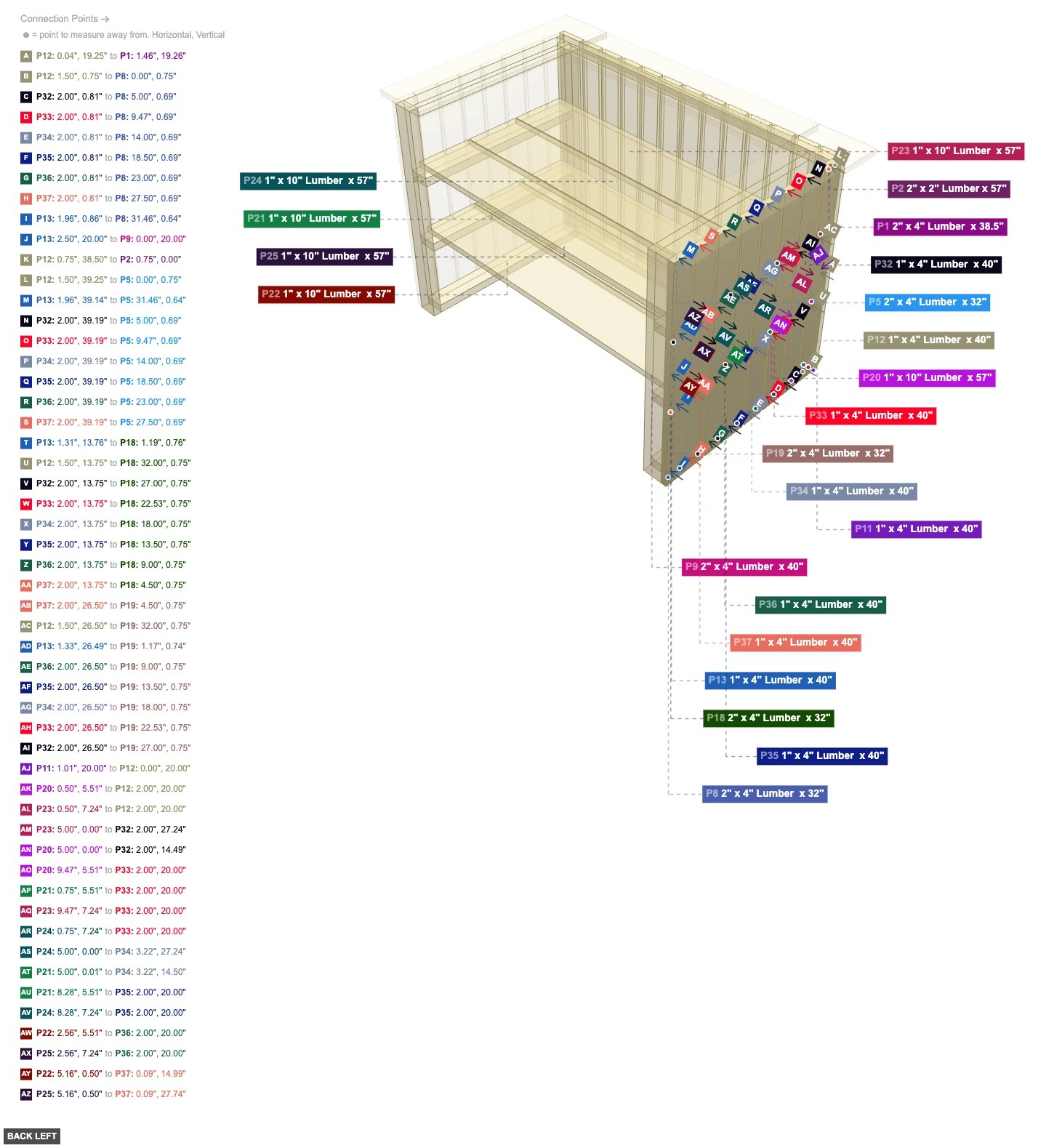Assembly of Left Side Slats - back_left
