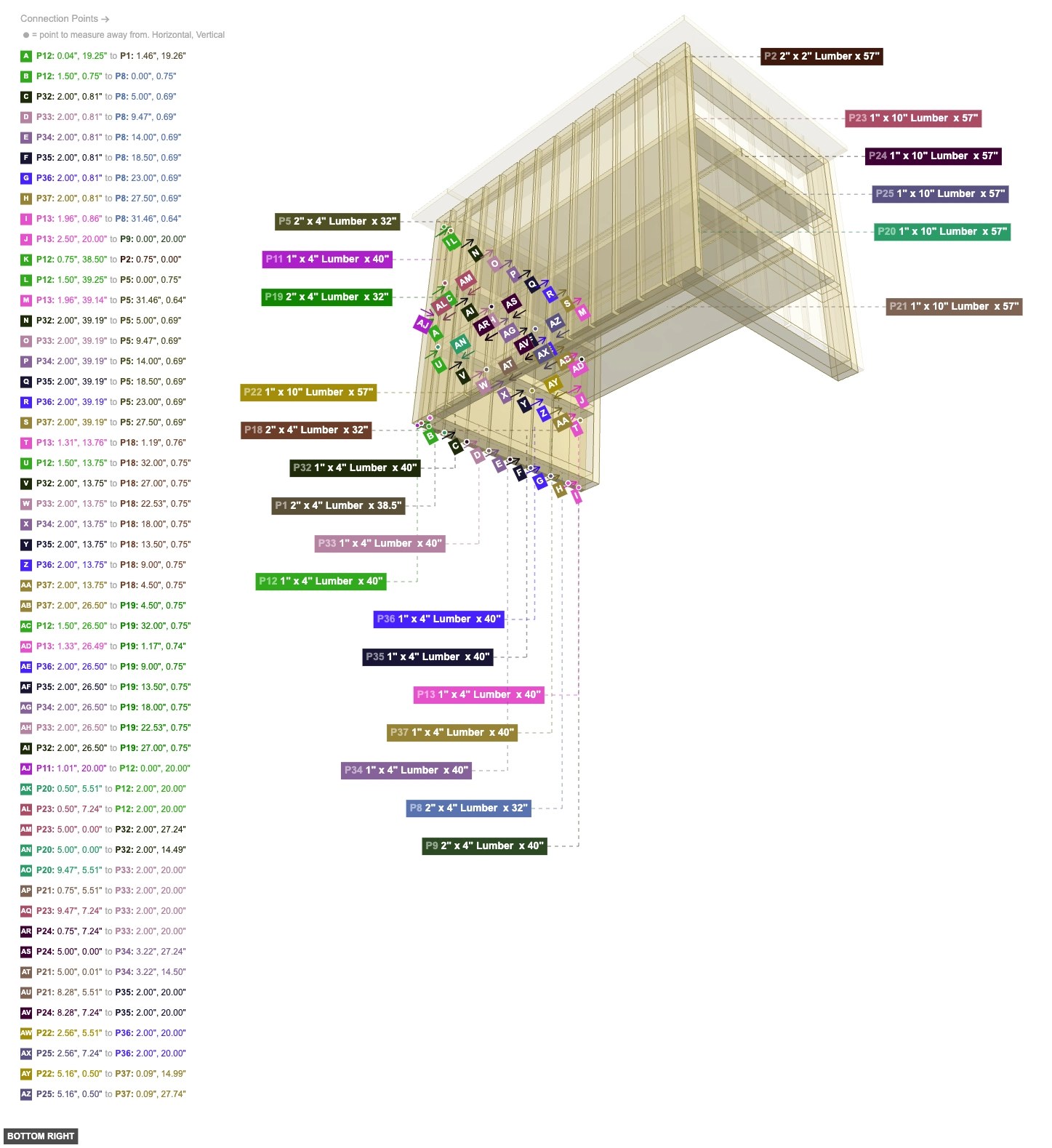 Assembly of Left Side Slats - bottom_right