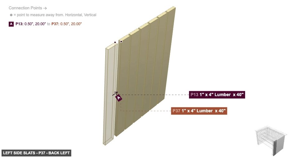Left Side Slats - Part 1