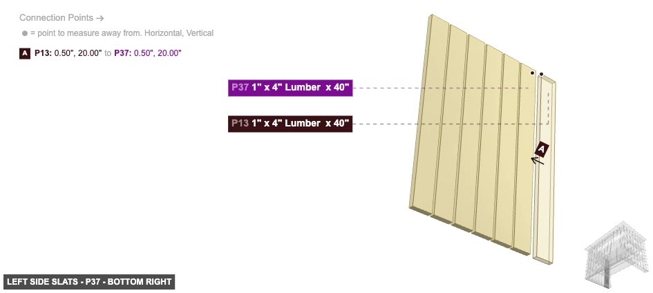 Left Side Slats - Part 1