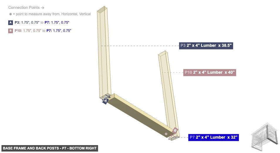 Base Frame and Back Posts - Part 2