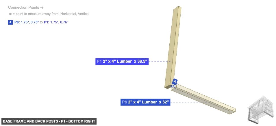 Base Frame and Back Posts - Part 2