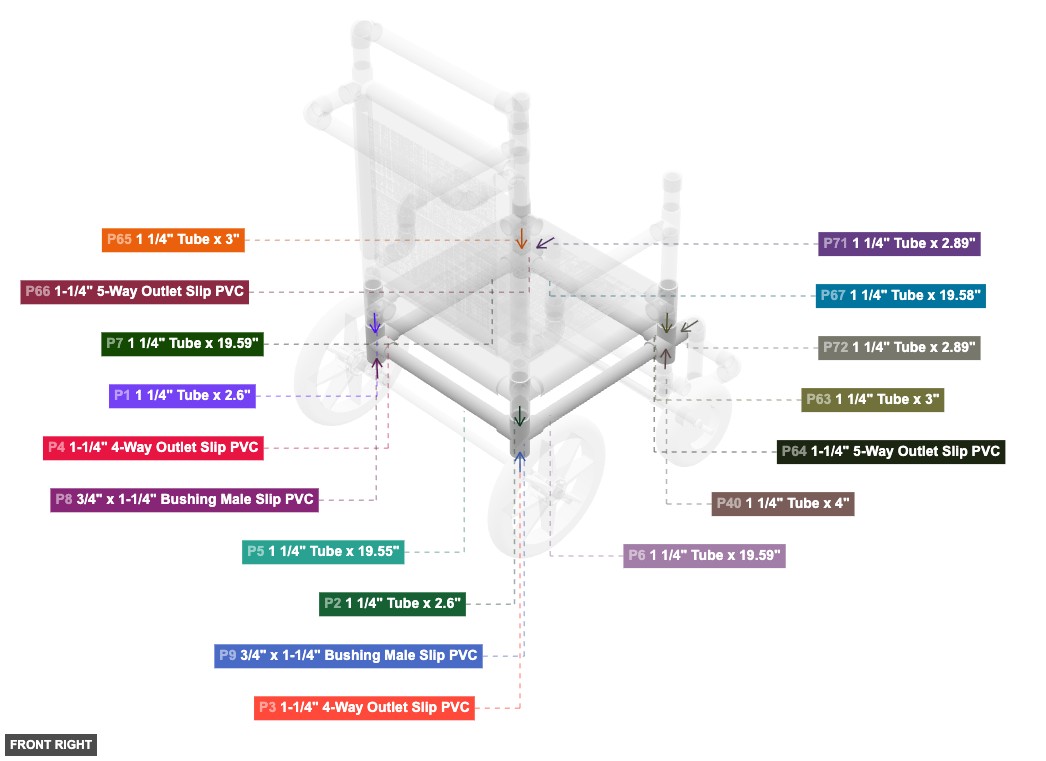 Assembly of Lower Frame Rectangle - front_right