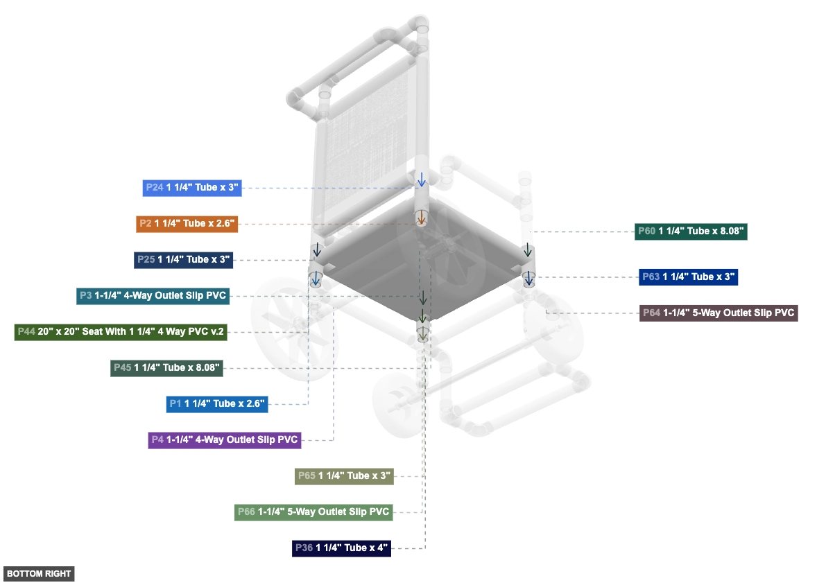 Assembly of Seat Support Structure - bottom_right