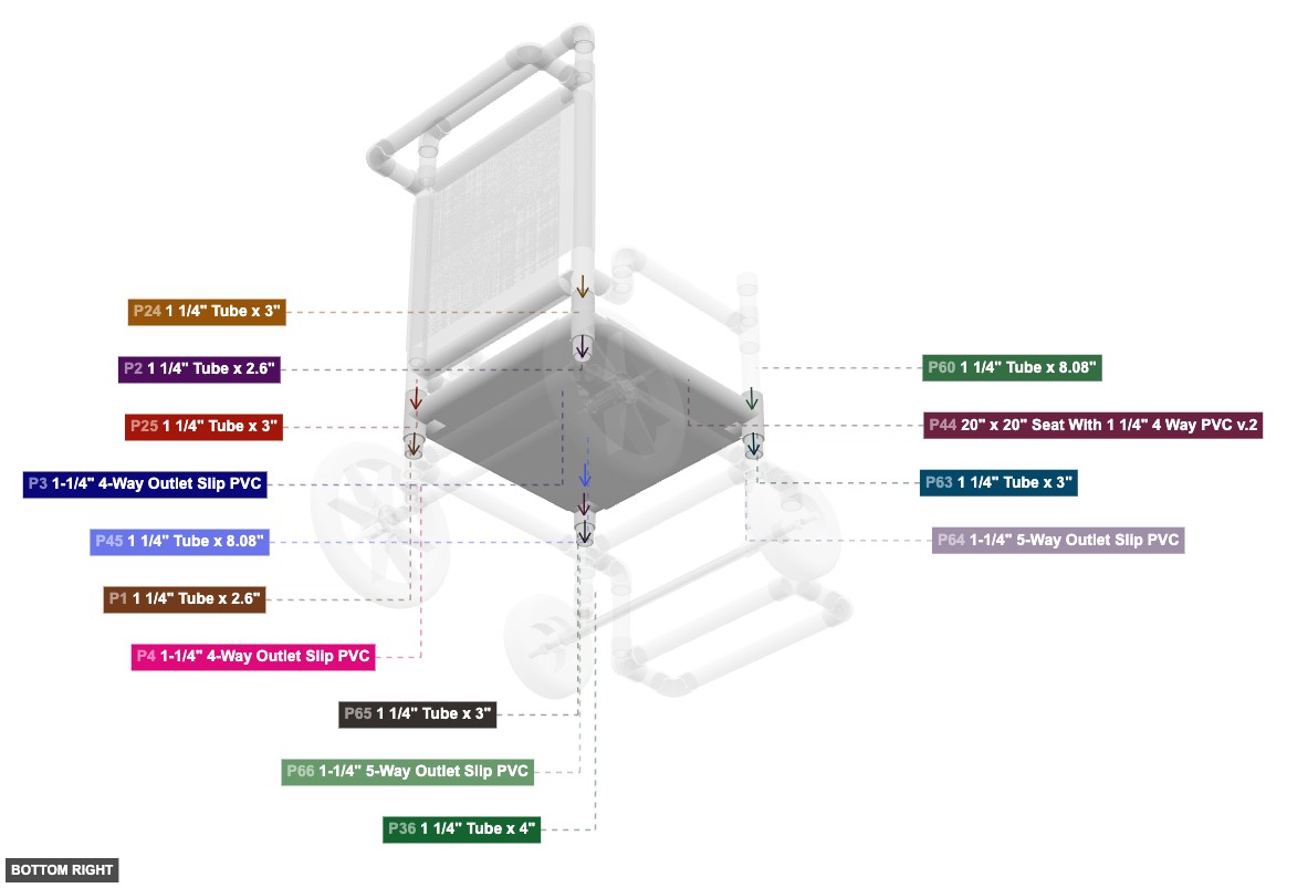 Assembly of Seat Support Structure - bottom_right