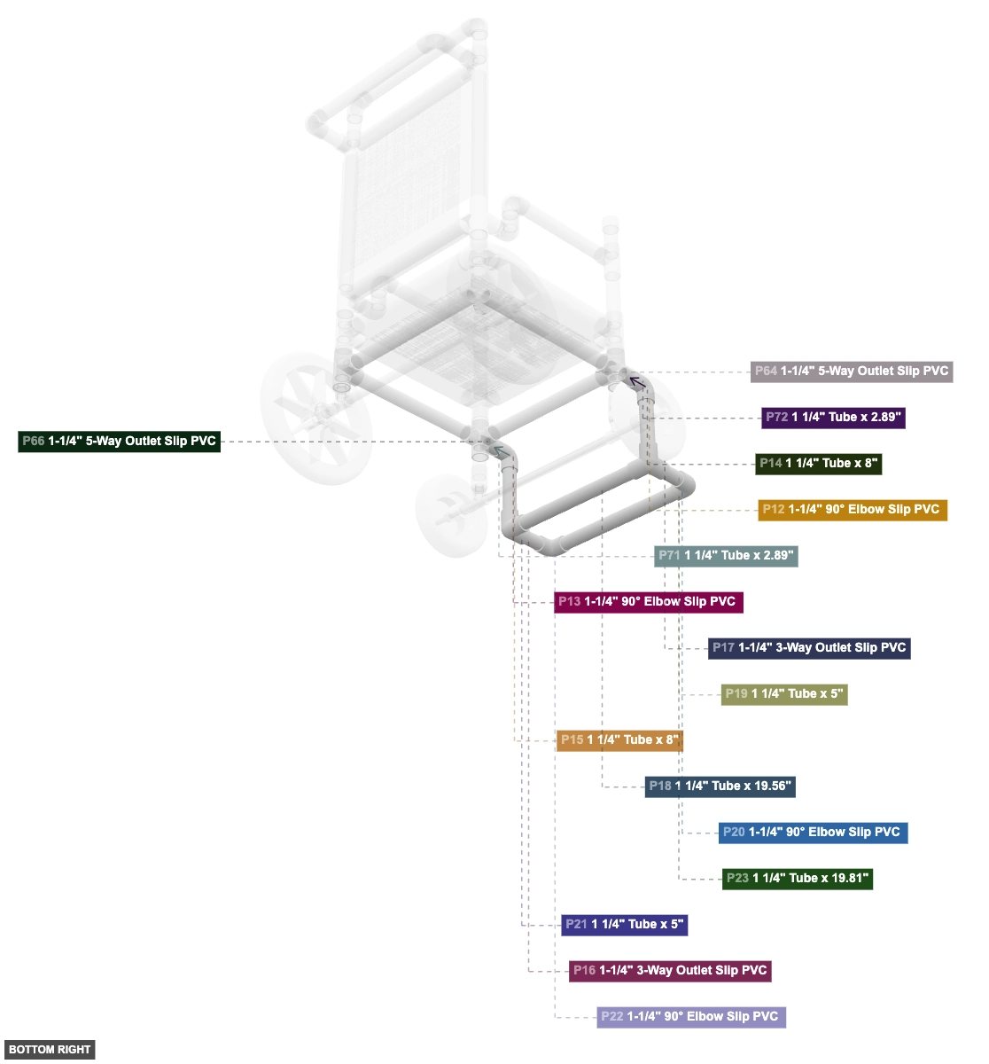 Assembly of Footrest Assembly - bottom_right