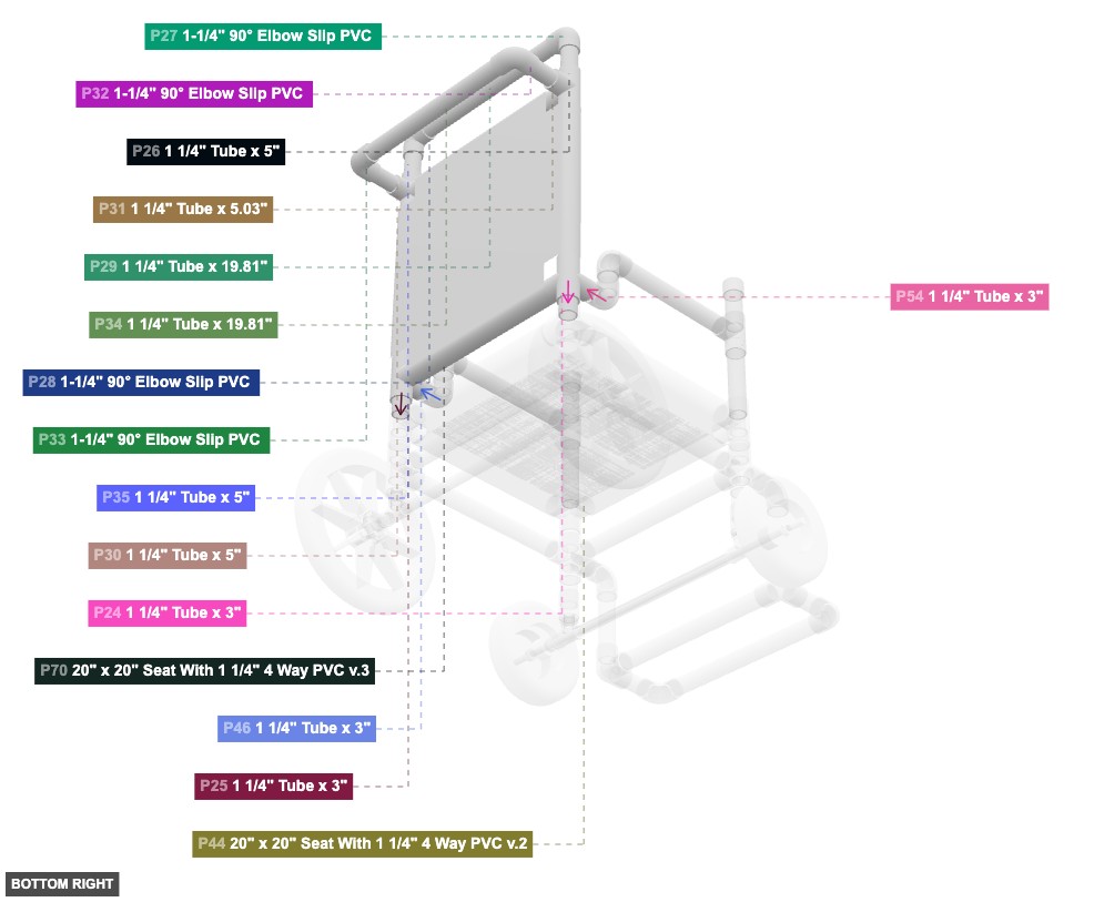 Assembly of Backrest Frame - bottom_right