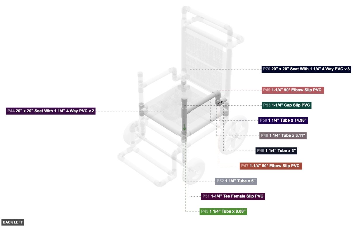 Assembly of Right Armrest - back_left