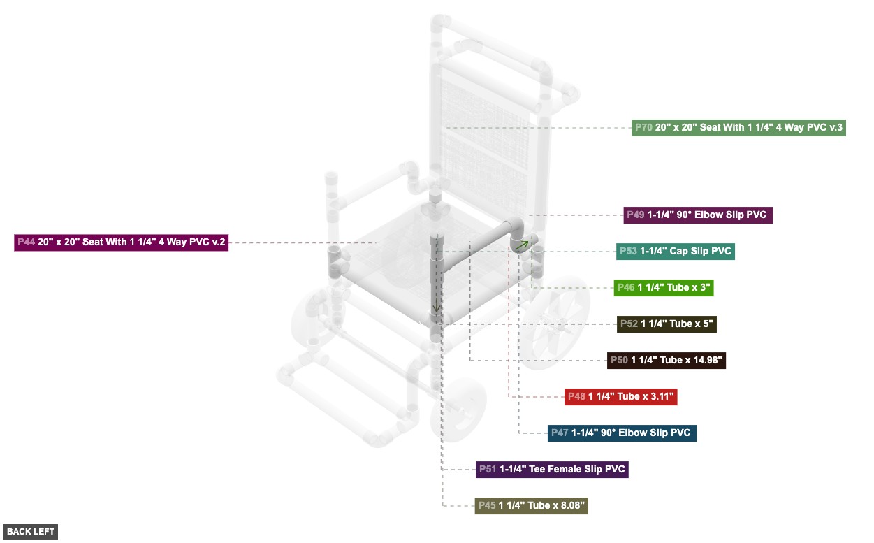 Assembly of Right Armrest - back_left