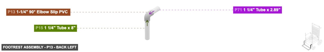 Footrest Assembly - Part 1-1/4