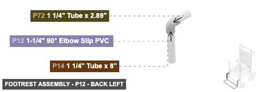 Footrest Assembly - Part 1-1/4