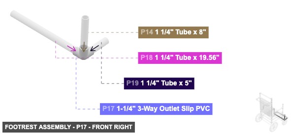 Footrest Assembly - Part 1-1/4