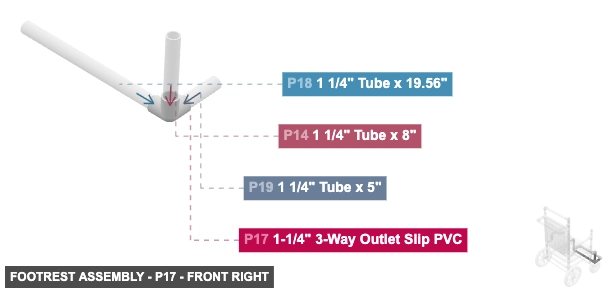 Footrest Assembly - Part 1-1/4