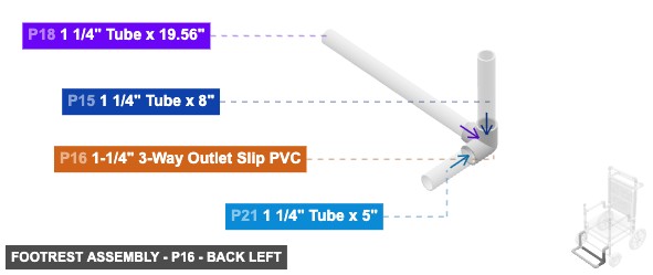 Footrest Assembly - Part 1-1/4