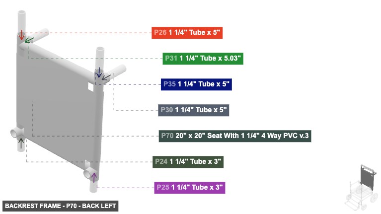 Backrest Frame - Part 20