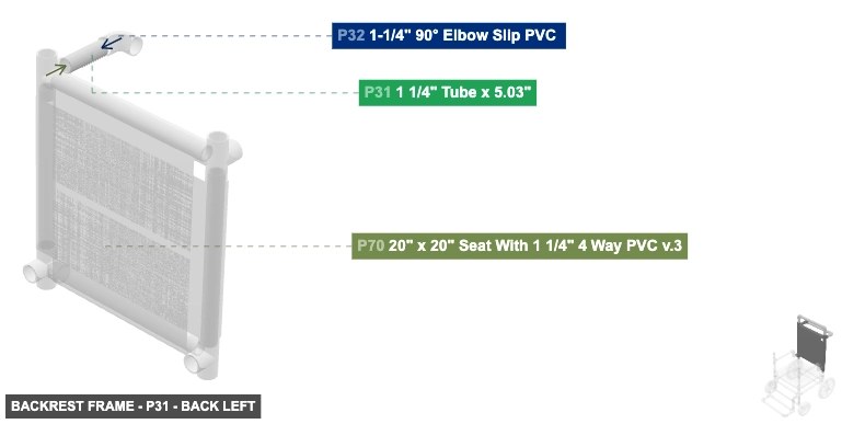 Backrest Frame - Part 1 1/4