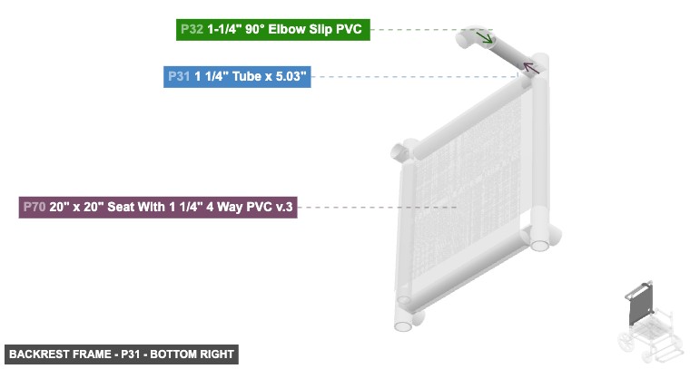 Backrest Frame - Part 1 1/4