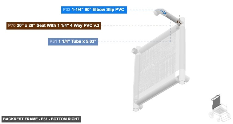 Backrest Frame - Part 1 1/4