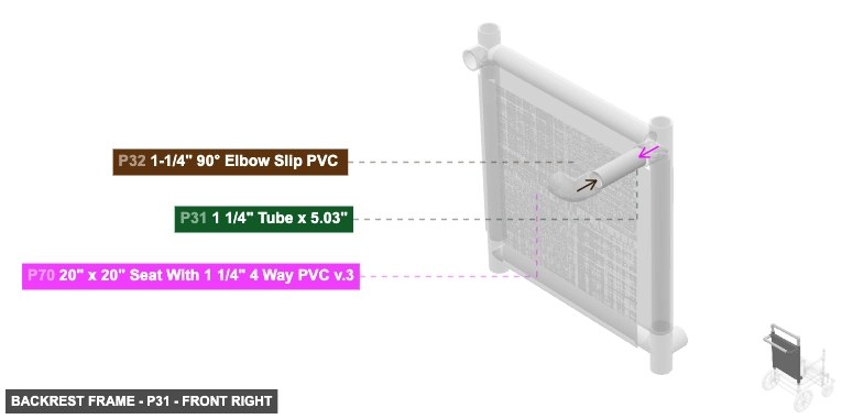 Backrest Frame - Part 1 1/4