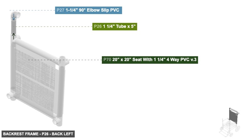 Backrest Frame - Part 1 1/4