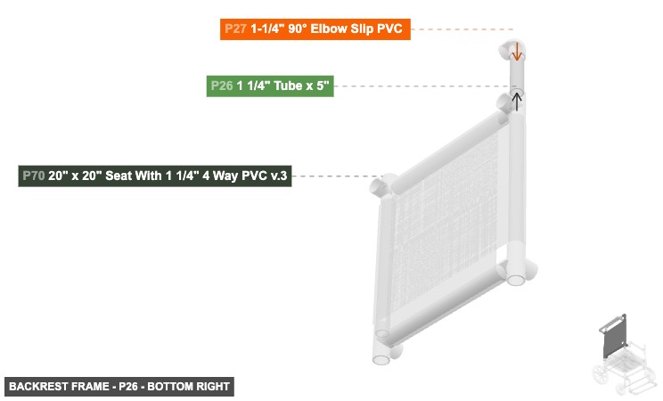 Backrest Frame - Part 1 1/4