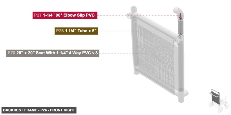 Backrest Frame - Part 1 1/4