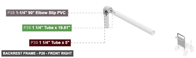Backrest Frame - Part 1-1/4