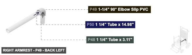 Right Armrest - Part 1-1/4