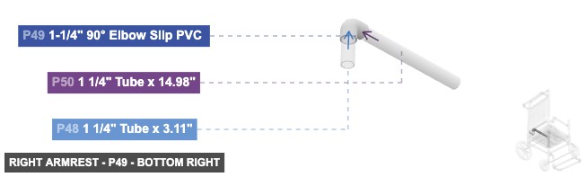Right Armrest - Part 1-1/4