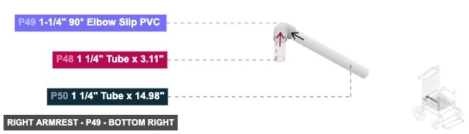 Right Armrest - Part 1-1/4